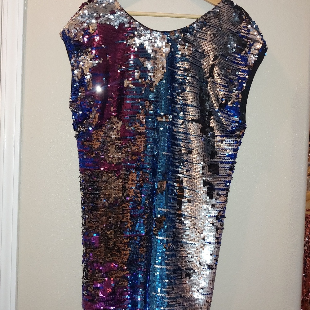 COPY - Staring at Stars All over Sequin Mini Dress M